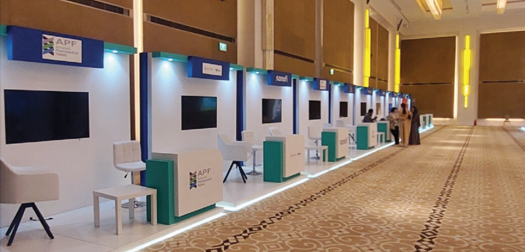 Riyadh Global Medical Biotechnology Summit exhibition booth
