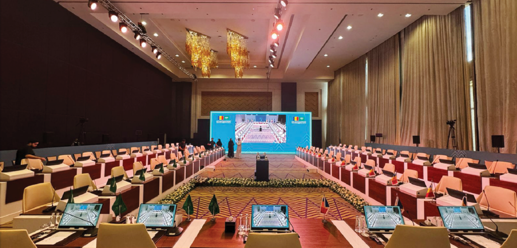 Round Table Arab and African Summit stage production